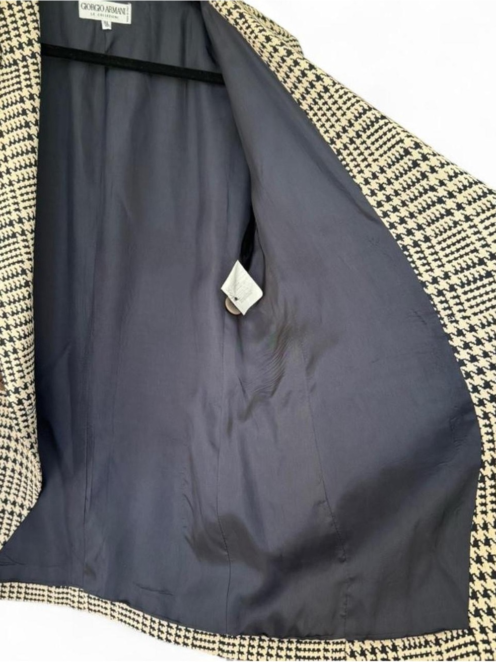 Giorgio Armani Le Collezioni Houndstooth Double-Breasted Blazer IT 44 / US 10 - Picture 8 of 11